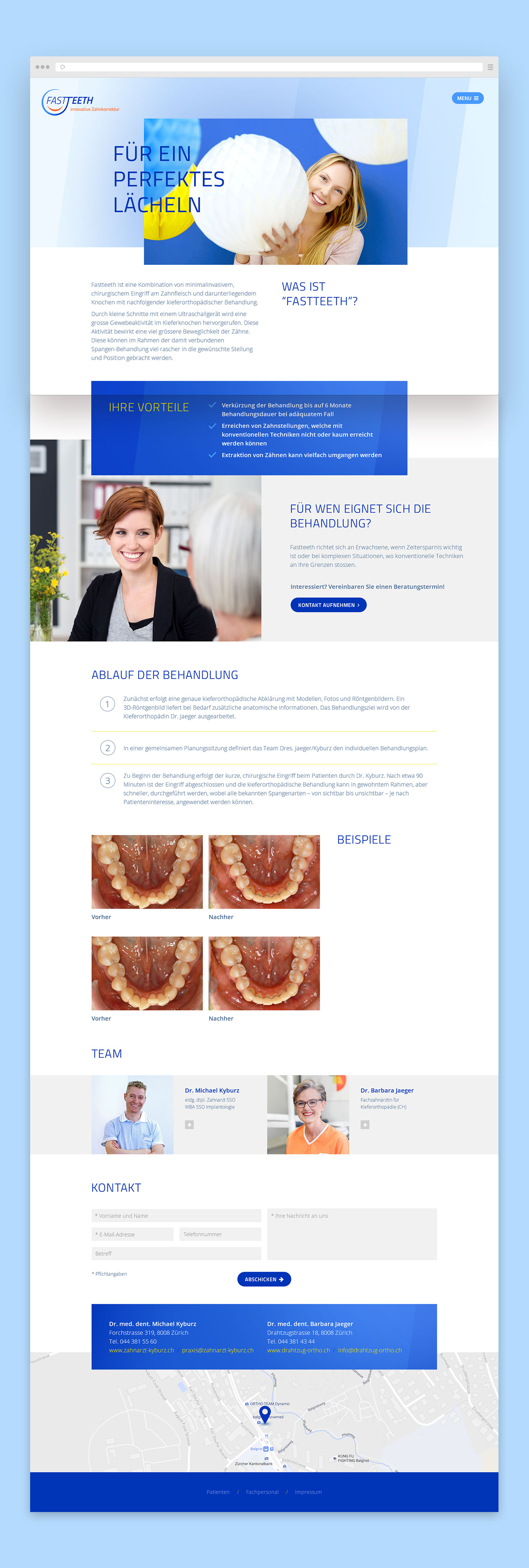 Fasteeth Webdesign